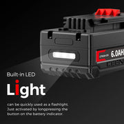 Ceenr 6.0Ah Battery For Porter Cable 18V(20V Max) | Replacement Model PCC685, with LG Battery Cell (INR18650HG2) - Triple-Batteries