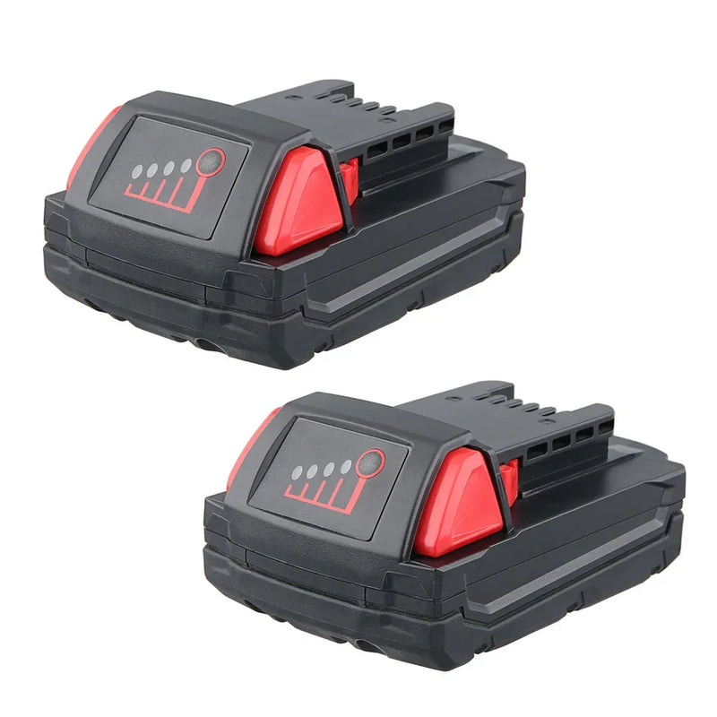 For Milwaukee M18 Battery Replacement | For Milwaukee 18V 3.0Ah Li-Ion Battery 2 Pack | clearance - Triple-Batteries