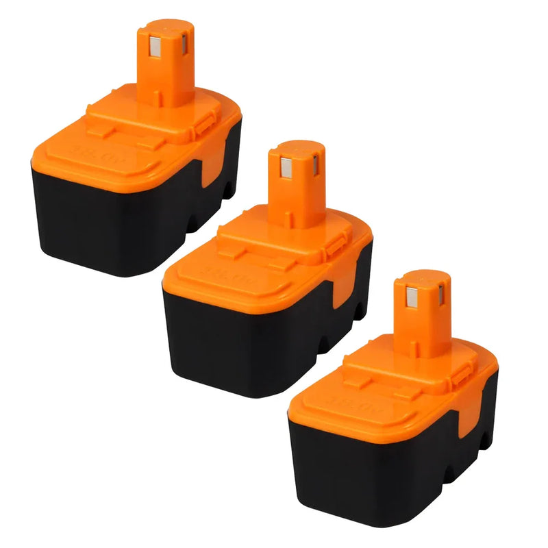 3 Packs For Ryobi 18V Battery Replacement | P100 4.8Ah Ni-MH Battery - Triple-Batteries