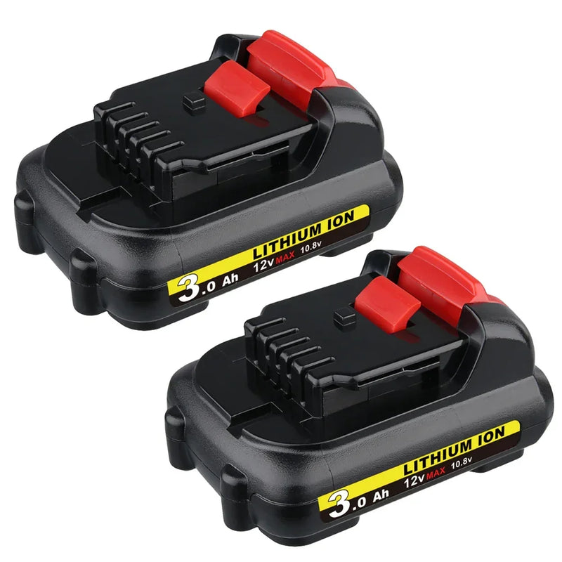 For Dewalt 12V Battery Replacement | DCB120 DCB123 DCB127 3.0Ah Li-ion Battery 2 Pack | clearance - Triple-Batteries