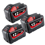 12.0Ah For Milwaukee 18V Battery Replacement 48-11-1811 | M18 Li-ion Battery 3 Pack - Triple-Batteries