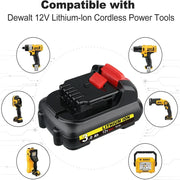 For Dewalt 12V Battery Replacement | DCB120 DCB123 DCB127 3.0Ah Li-ion Battery 2 Pack | clearance - Triple-Batteries