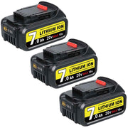 3 Pack For DeWalt 7.0Ah Battery | 20V Max Li-ion Battery DCB200 DCB206 DCB201 DCB203 DCB180 - Triple-Batteries