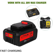 6 Pack For DeWalt 7.0Ah Battery | 20V Max Li-ion Battery DCB200 DCB206 DCB201 DCB203 DCB180 - Triple-Batteries