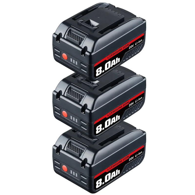 For DeWalt DCB205 8.0Ah Battery | 20V DCB200 DCB204 DCB209 3 Pack - Triple-Batteries