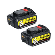 For DeWalt 20V Max XR Battery Replacement | DCB200 6.0Ah 2 Pack - Triple-Batteries