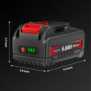 Ceenr 6.0Ah Battery for DeWalt 18V(20V Max) 4 Pack | Replacement Model DCB200, with LG Battery Cell (INR18650HG2) - Triple-Batteries