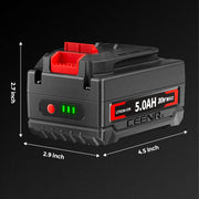 Ceenr 5.0Ah Battery For Craftsman 20V 4 Pack | Replacement Model V20 - Triple-Batteries
