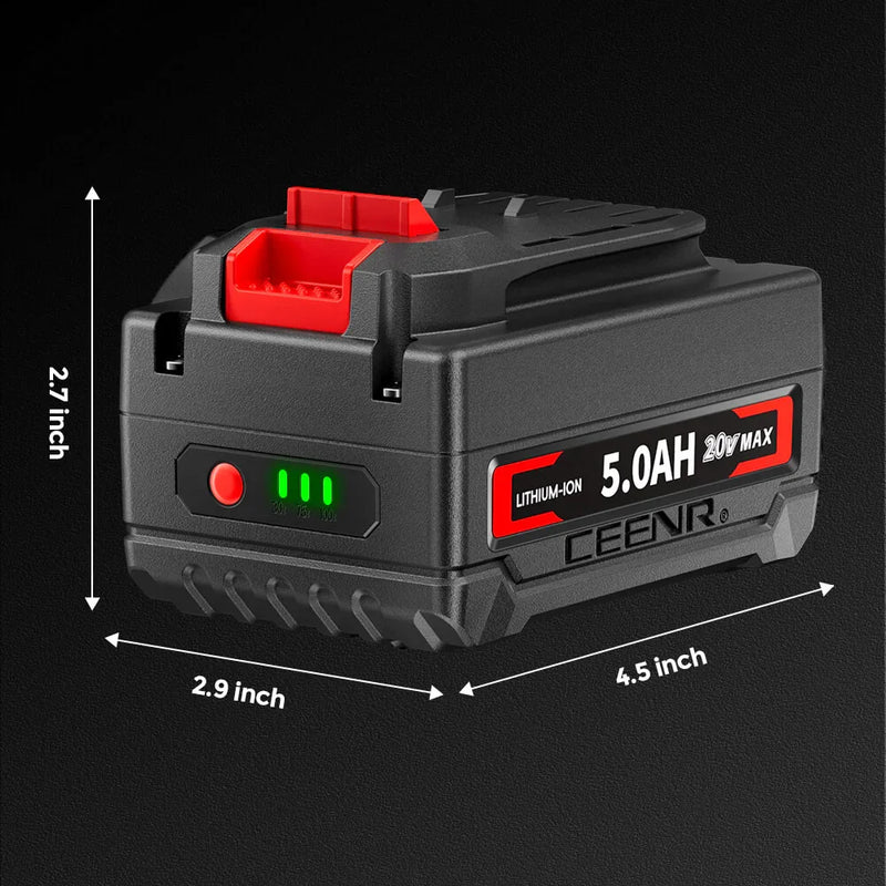 Ceenr 5.0Ah Battery For Craftsman 20V 4 Pack | Replacement Model V20 - Triple-Batteries