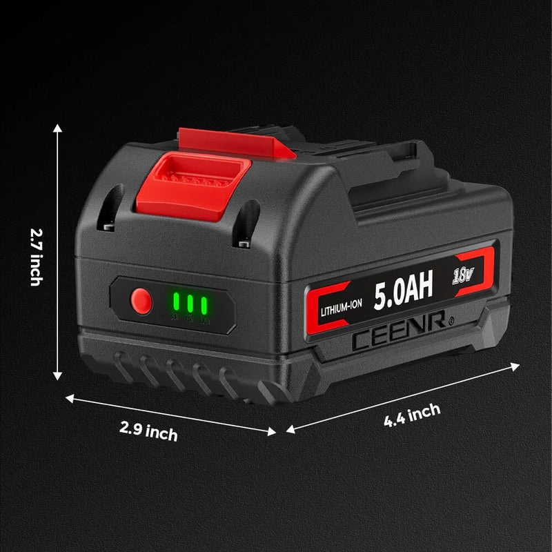 Ceenr 5.0Ah Battery For Makita 18V | Replacement Model BL1860B - Triple-Batteries