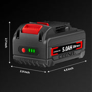 Ceenr 5.0Ah Battery For DeWalt 18V(20V Max) | Replacement Model DCB200 - Triple-Batteries