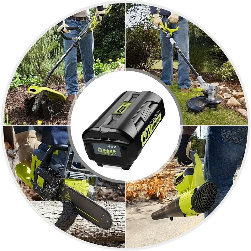 For Ryobi 40V battery 6.0Ah replacement | OP4026 Lithium-ion battery with led indicator 3 PACK - Triple-Batteries
