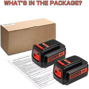 2 Pack For Black and Decker 40V LBXR36 Battery Replacement | 4.0Ah Li-ion Battery - Triple-Batteries