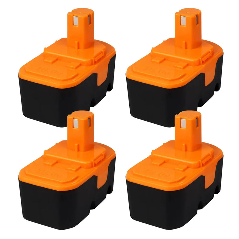 4 Packs For Ryobi 18V Battery Replacement | P100 4.8Ah Ni-MH Battery - Triple-Batteries