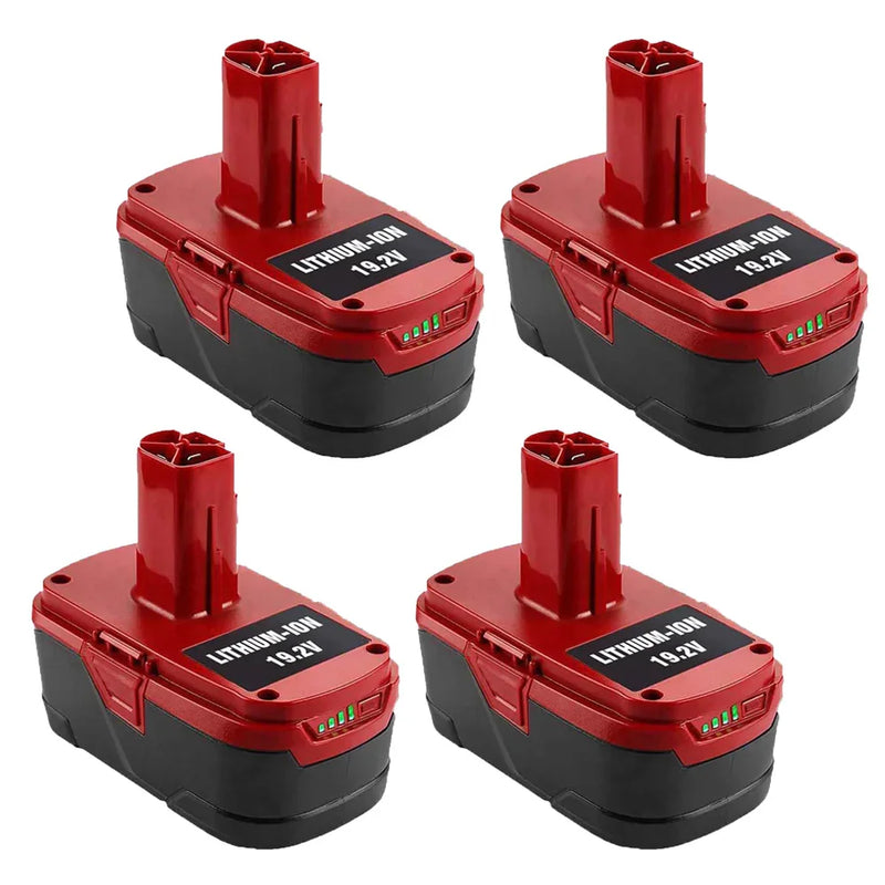 6.5Ah 19.2V Replacement Battery for Craftsman C3 | Lithium Ion XCP 130279005 1323903 19.2V Battery 4 PACK - Triple-Batteries