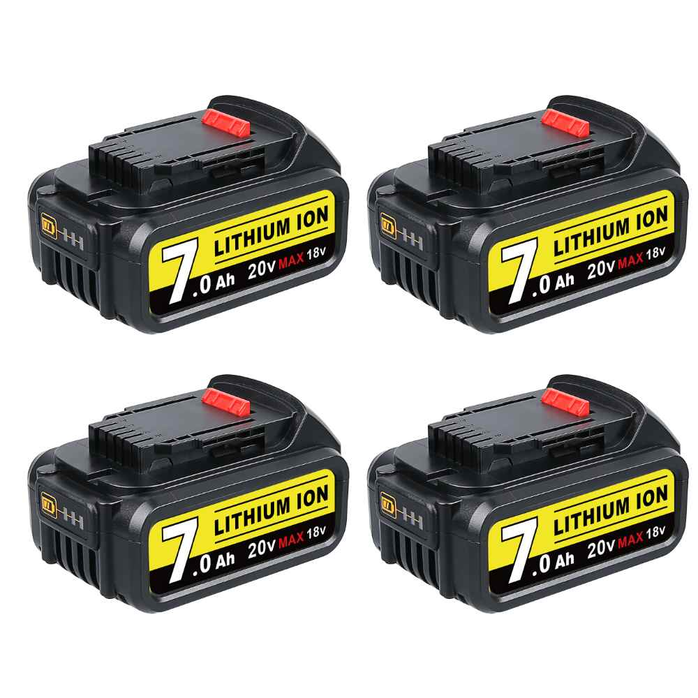 For DeWalt 7.0Ah Battery | 20V Max Li-ion Battery DCB200 DCB204 DCB206 DCB205-2 DCB201 DCB203 DCB181 DCB180  4 PACK