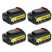 4 Pack For DeWalt 7.0Ah Battery | 20V Max Li-ion Battery DCB200 DCB206 DCB201 DCB203 DCB180 - Triple-Batteries