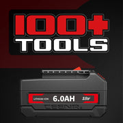 Ceenr 6.0Ah Battery For Bosch 18V 2 Pack | Replacement Model BAT610G, with LG Battery Cell (INR18650HG2) - Triple-Batteries