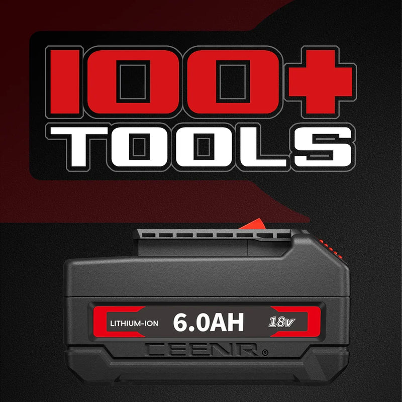 Ceenr 6.0Ah Battery For Bosch 18V 2 Pack | Replacement Model BAT610G, with LG Battery Cell (INR18650HG2) - Triple-Batteries