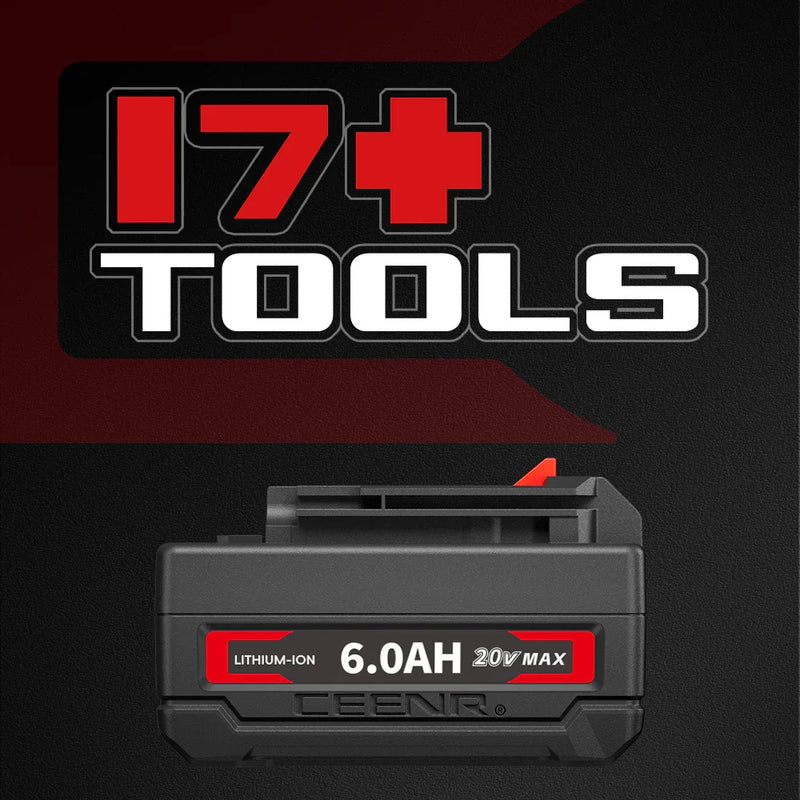 Ceenr 6.0Ah Battery For Porter Cable 18V(20V Max) | Replacement Model PCC685, with LG Battery Cell (INR18650HG2) - Triple-Batteries