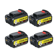 For DeWalt 20V Max XR Battery Replacement | DCB200 6.0Ah 4 Pack | clearance - Triple-Batteries