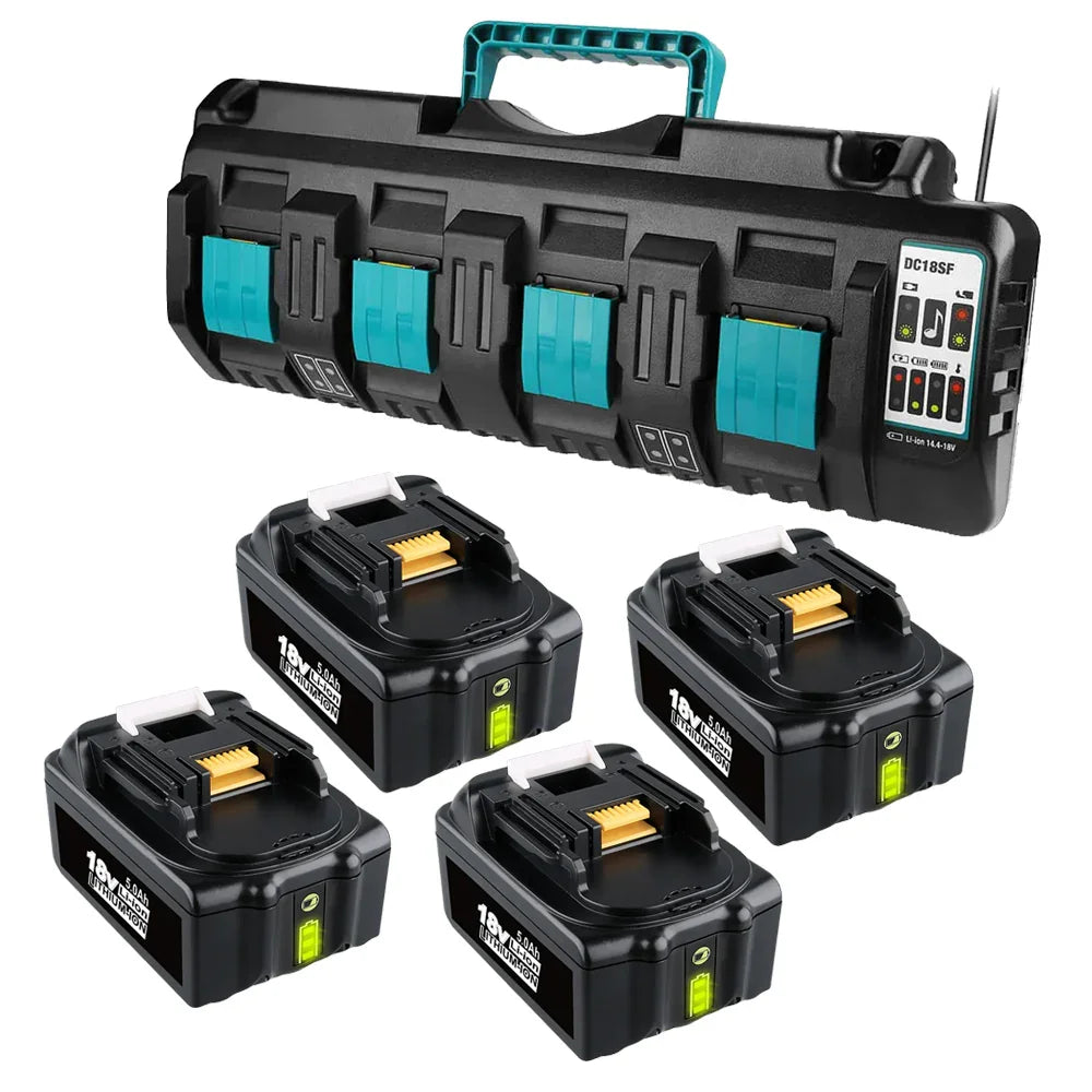 Makita Battery And Charger 14.4V-18V Rapid Battery Charger