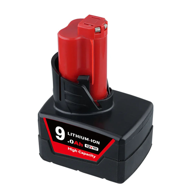 2 Pack 12V 9.0Ah For Milwaukee M12 Li-ion Replacement Battery | clearance - Triple-Batteries
