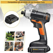 For Worx 20V MAX Battery Replacement | WA3520 8.0Ah Li-ion Battery - Triple-Batteries