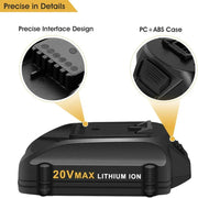 For Worx 20V MAX Battery Replacement | WA3520 8.0Ah Li-ion Battery - Triple-Batteries