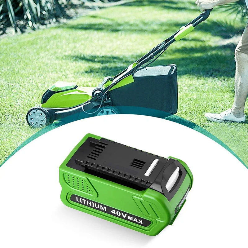 For GreenWorks 40V 8.0Ah Battery Replacement | Lithium Battery 29472 29462 Battery For GreenWorks 40V G-MAX Power Tools 2 PACK - Triple-Batteries