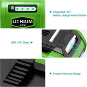For GreenWorks 40V 8.0Ah Battery Replacement | Lithium Battery 29472 29462 Battery For GreenWorks 40V G-MAX Power Tools 2 PACK - Triple-Batteries