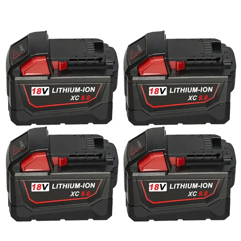 For Milwaukee M18 18V XC 9.0Ah Battery Replacement Li-Ion