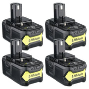 4.0Ah For Ryobi 18V P108 Battery Replacement | One+ P106 Li-ion Battery 4 Pack - Triple-Batteries
