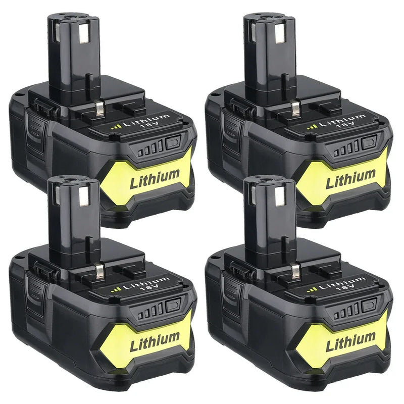 4.0Ah For Ryobi 18V P108 Battery Replacement | One+ P106 Li-ion Battery 4 Pack - Triple-Batteries