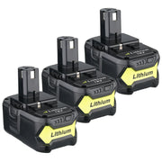 5.5Ah For Ryobi 18V Battery Replacement | One Plus P107 P108 Li-ion Battery 3 Pack - Triple-Batteries