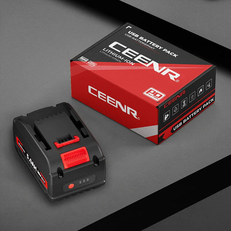 Ceenr 5.0Ah Battery For Worx 20V Max 2 Pack | Model WA3520 - Triple-Batteries