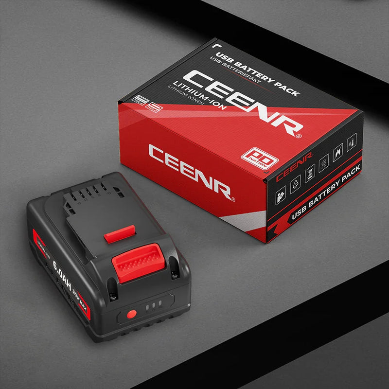 Ceenr 6.0Ah Battery for DeWalt 18V(20V Max) 4 Pack | Replacement Model DCB200, with LG Battery Cell (INR18650HG2) - Triple-Batteries