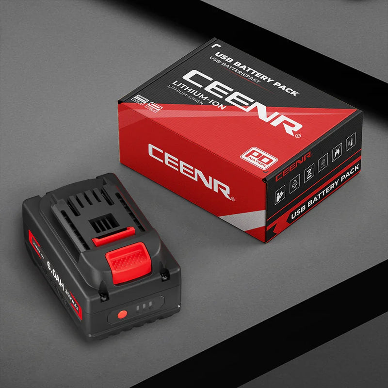 Ceenr 6.0Ah Battery For Worx 18V(20V Max) 2 Pack | Model WA3551, with LG Battery Cell (INR18650HG2) - Triple-Batteries
