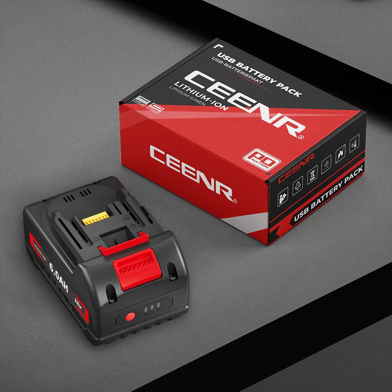 Ceenr 6.0Ah Battery For Makita 18V 4 Pack | Replacement Model BL1860B, with LG Battery Cell (INR18650HG2) - Triple-Batteries