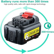 For Dewalt 12V Battery Replacement | DCB120 DCB123 DCB127 6.0Ah Li-ion Battery 8 Pack - Triple-Batteries