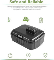 For Ryobi 12V 4000mAh Battery 2 Pack Compatible with RYOBI CB120L CB121L BPL-1220 130503001 130503005 - Triple-Batteries