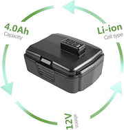 For Ryobi 12V 4000mAh Battery 2 Pack Compatible with RYOBI CB120L CB121L BPL-1220 130503001 130503005 - Triple-Batteries