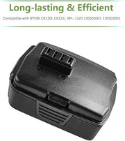 For Ryobi 12V 4000mAh Battery 2 Pack Compatible with RYOBI CB120L CB121L BPL-1220 130503001 130503005 - Triple-Batteries