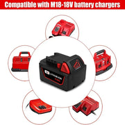 For Milwaukee M18 18V 5.5Ah XC Li-ion Battery Replacement | 6 Pack - Triple-Batteries