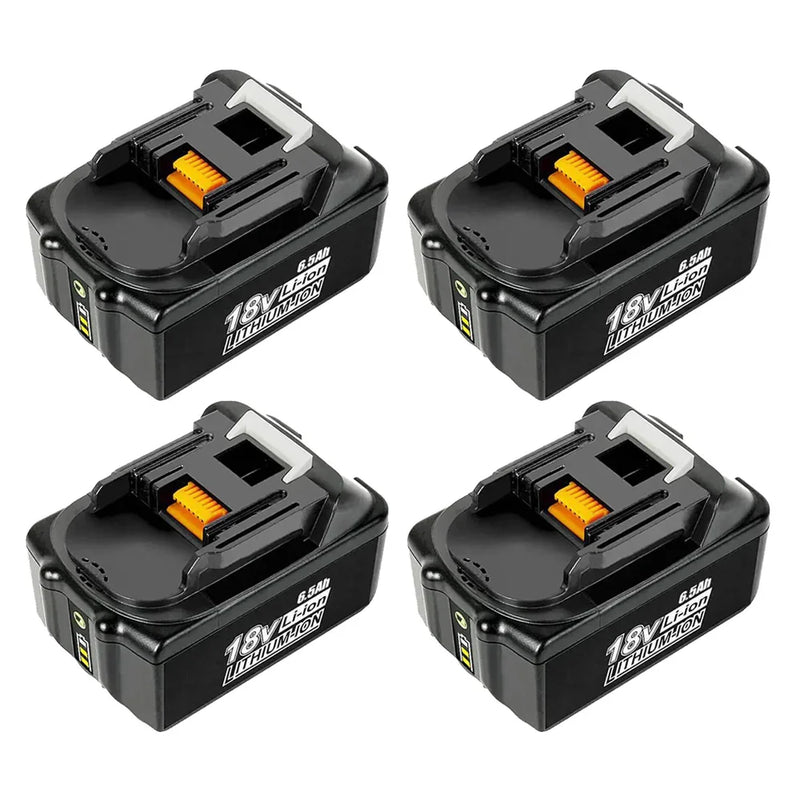 For Makita 18V Battery Replacement | BL1860B 6.5Ah Li-ion Battery With LED Indicator I BL1840 BL1850 BL1830 4 Pack | clearance - Triple-Batteries
