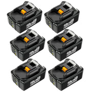 For Makita 18V Battery Replacement | BL1860B 6.5Ah Li-ion Battery With LED Indicator I BL1840 BL1850 BL1830 6 Pack | clearance - Triple-Batteries