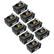 For Makita 18V Battery Replacement With LED Indicator | BL1860B BL1840 BL1850 BL1830 18V 6.0Ah Li-ion Battery 8 Pack | clearance - Triple-Batteries