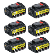 6 Pack For DeWalt 7.0Ah Battery | 20V Max Li-ion Battery DCB200 DCB206 DCB201 DCB203 DCB180 - Triple-Batteries