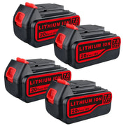 4 Pack For Black and Decker LB2X4020 20V 7.0Ah Battery | LBXR20-OPE LBXR20 LBX20 Lithium Battery | clearance - Triple-Batteries