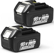 For Makita 18V Battery| BL1860 6.0Ah Lithium BL1830 BL1840 BL1845 Battery 2 Pack+DC18RC Charger | clearance - Triple-Batteries